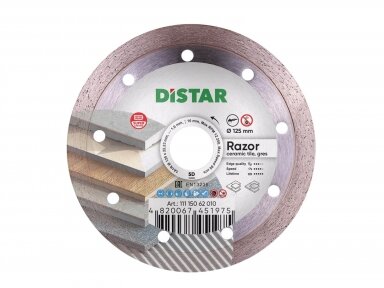 125 mm DISTAR RAZOR Deimantinis diskas plytelėms 125 mm DISTAR RAZOR Deimantinis diskas plytelėms