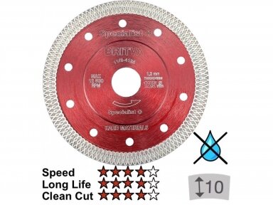 125mm  deimantinis diskas plytelėms Specialist+, Britva