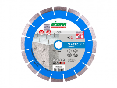 125MM DISTAR CLASSIC H12 Deimantinis diskas gelžbetoniui hidrotechniniam betonui 125MM DISTAR CLASSIC H12 Deimantinis diskas gelžbetoniui hidrotechniniam betonui