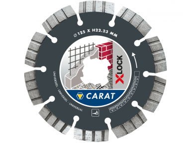 125MM CARAT UNIVERSAL X-LOCK Pjovimo diskas 125MM CARAT UNIVERSAL X-LOCK Pjovimo diskas
