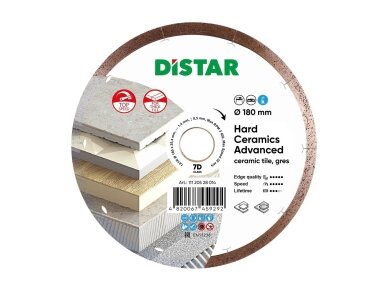 180MM DISTAR HARD CERAMICS ADVANCED Deimantinis diskas plytelėms