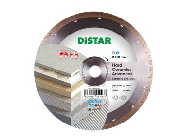 250MM DISTAR HARD CERAMICS ADVANCED Deimantinis diskas plytelėms