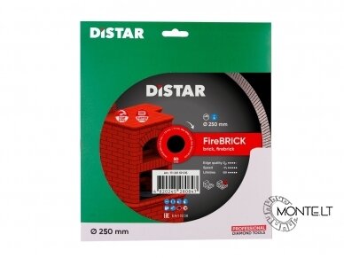 250MM DISTAR FireBRICK šamotinių plytų klinkerio  pjovimo diskas 3