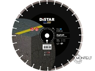 400 mm Distar ASPHALT asfalto ir šviežio betono pjovimo diskas 400 mm Distar ASPHALT asfalto ir šviežio betono pjovimo diskas
