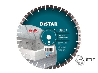 350MM DISTAR TECHNIC ADVANCED Deimantinis diskas betonui 350MM DISTAR TECHNIC ADVANCED Deimantinis diskas betonui
