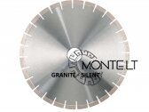 400 x 60 mm GT3 granito pjovimo diskas, 20mm aukščio segmentai, tylus korpusas