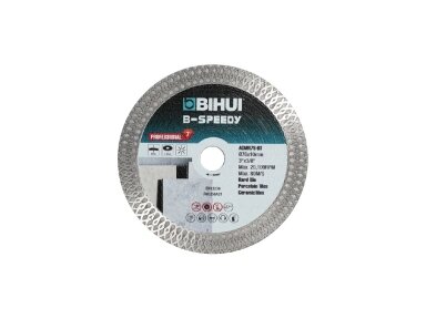 76 mm x 10 mm deimantinis diskas plytelėms B-SPEEDY BIHUI 76 mm x 10 mm deimantinis diskas plytelėms B-SPEEDY BIHUI