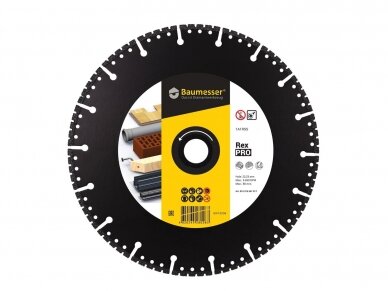 350MM BAUMESSER PRO REX Universalus pjovimo diskas