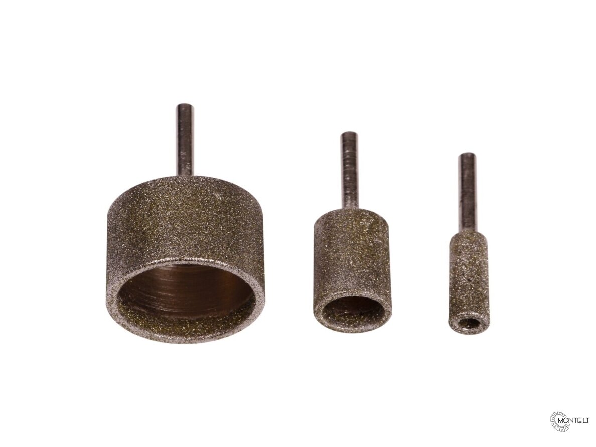 Deimantinių šlifavimo frezų plytelėms rinkinys 3, 6 ir 12 mm spinduliams, RadiusMILL, Distar 1