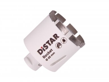 Distar ROCKET karūnėlės plytelėms, granitui, 20mm, 35mm, 45mm, 50mm, 55mm, 65mm, 68mm M14 jungtis Distar ROCKET karūnėlės plytelėms, granitui, 20mm, 35mm, 45mm, 50mm, 55mm, 65mm, 68mm M14 jungtis