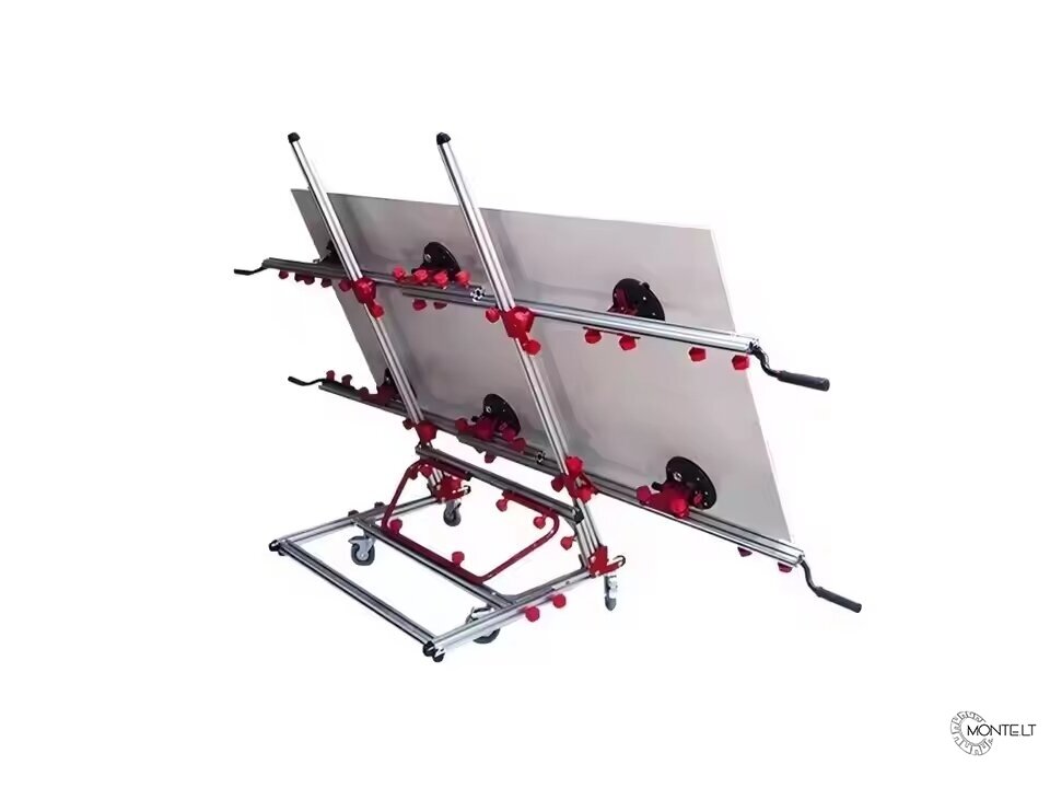 Didelio formato plytelių nešimo sistema 200kg, 6 vakuuminiai automatiniai siurbtukai P708-P618B 2