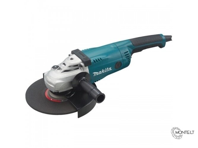 Makita GA9020SF02 kampinis šlifuoklis 230mm su superflanšu ir antivibracine rankena 2200W