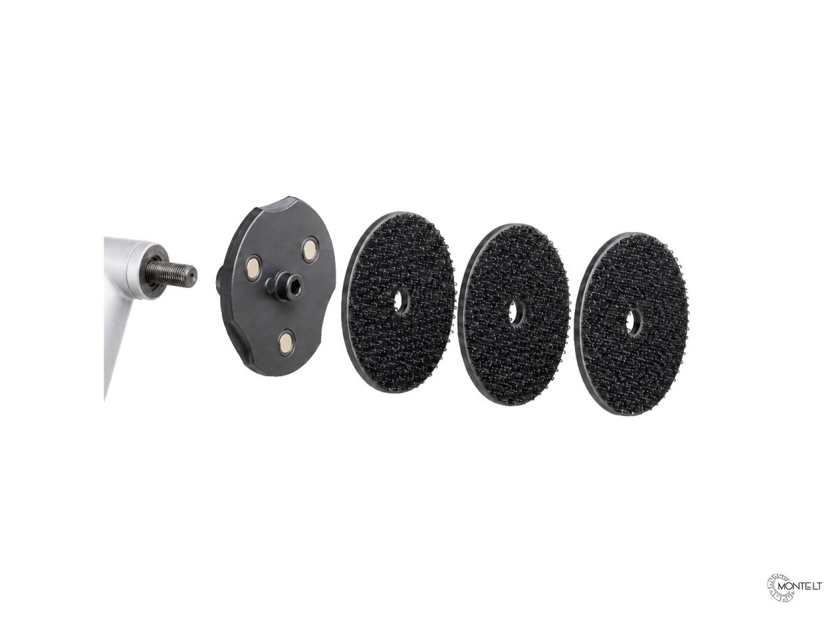 MAGNETINIS POLIRAVIMO PADUKŲ LAIKIKLIS Distar Click-Lock 50 su 3 vnt. keičiamomis plokštelėmis Ø50 MAGNETINIS POLIRAVIMO PADUKŲ LAIKIKLIS Distar Click-Lock 50 su 3 vnt. keičiamomis plokštelėmis Ø50