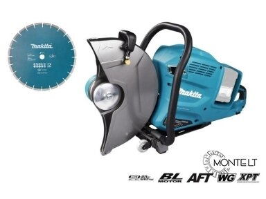 Makita 80V akumuliatorinis diskinis betono /asfalto pjaustytuvas CE001GZ01 + Diskas. XGT® (be akumuliatoriaus ir kroviklio)