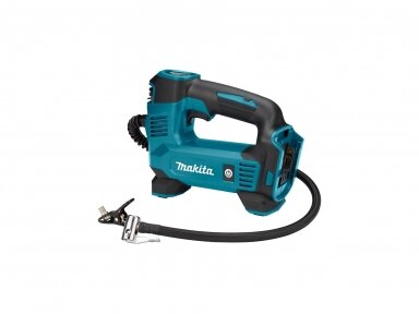 Makita DMP180Z 18V Akumuliatorinis oro kompresorius 8,3 bar / 121 psi, be akumuliatorių ir kroviklio Makita DMP180Z 18V Akumuliatorinis oro kompresorius 8,3 bar / 121 psi, be akumuliatorių ir kroviklio