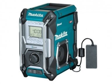 Makita MR002GZ statybinis radijas su Bluetooth funkcija XGT, LXT, CXT, 220V, Be akumuliatorių ir kroviklio