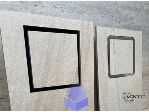 Paslėptas ventiliatorius 100mm skersmens plytelėms, stiklui, plokštėms