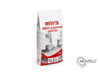 Remontinis mišinys sienoms ir grindims Mira 6950 Express, 15 kg Remontinis mišinys sienoms ir grindims Mira 6950 Express, 15 kg
