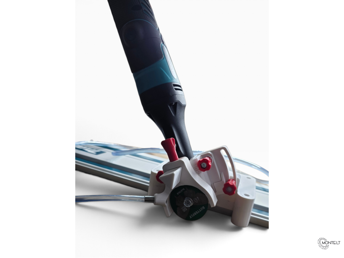 Bihui AGMN100 graverio laikiklis pjovimui ant MAKITA ir Festool liniuočių 3D 6
