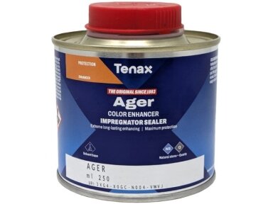 Tenax AGER INVECCHIAMARMO akmens paviršių / stalviršių impregnantas, suteikiantis šlapio paviršiaus efektą, 250ml